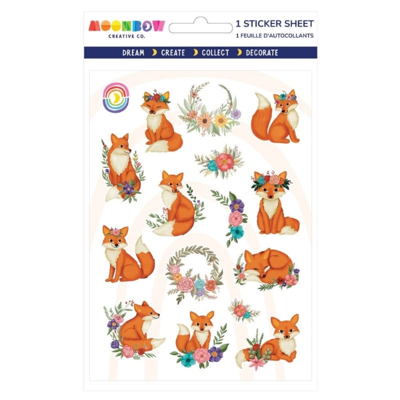 Moonbow Creative Co Stickers Bohemian Fox Glossy Stickers