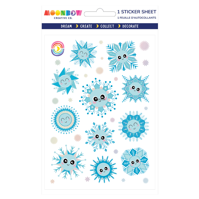 Moonbow Creative Co Stickers Chibi Snowflake Foil Stickers