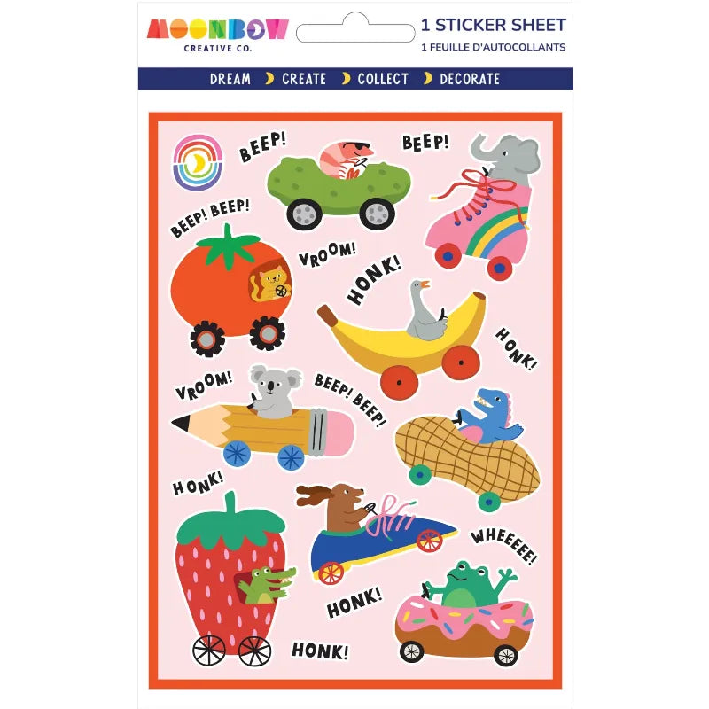 Moonbow Creative Co Stickers Wheely Fun Glossy Stickers
