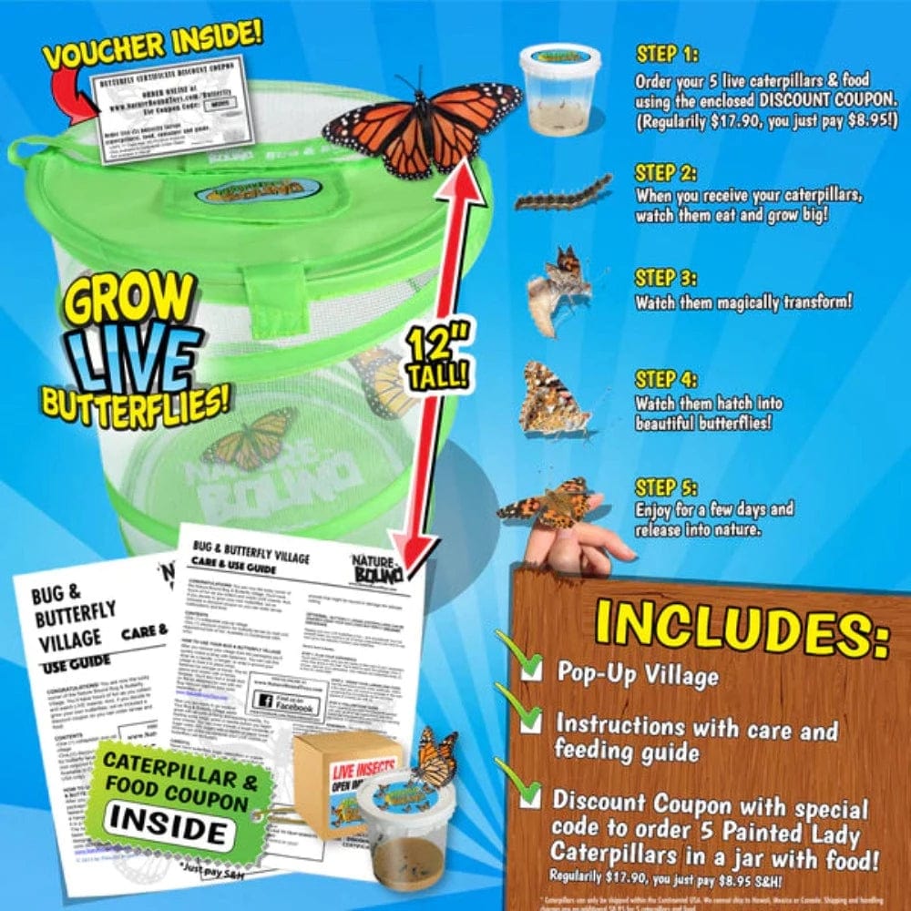 Nature Bound Science & Nature Butterfly Growing Habitat Kit