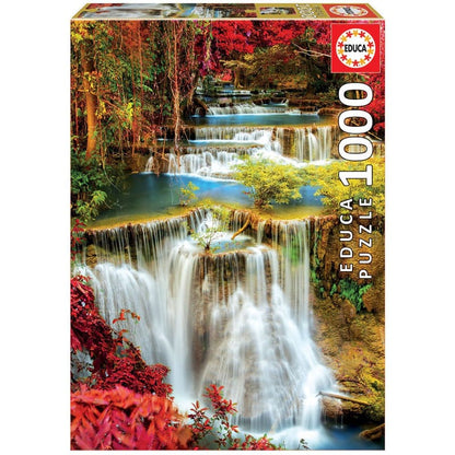 Nexa 1000 Piece Puzzles Waterfall in Deep Forest - 1000 Piece Puzzle