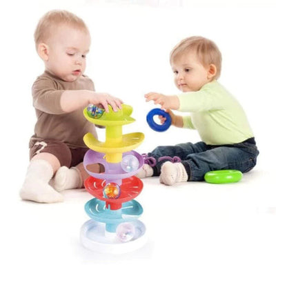 Nothing But Fun Toys Infant Sensory Toys Default Sparkle & Roll Ball Tower