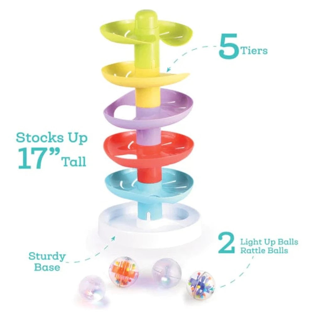 Nothing But Fun Toys Infant Sensory Toys Default Sparkle & Roll Ball Tower