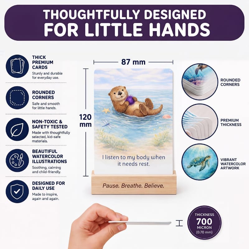 Omflex Affirmation Cards Calm Like the Ocean Affirmation Cards