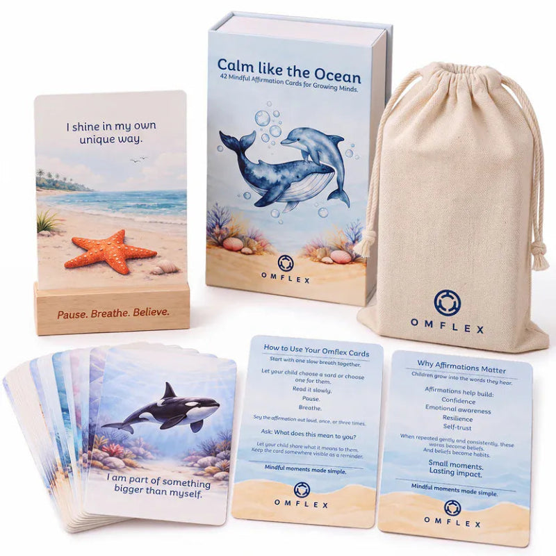 Omflex Calm Like the Ocean Affirmation Cards