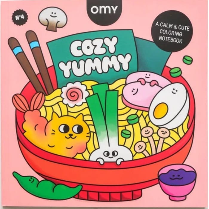 OMY Coloring & Painting Books Cozy Art Food Coloring Book