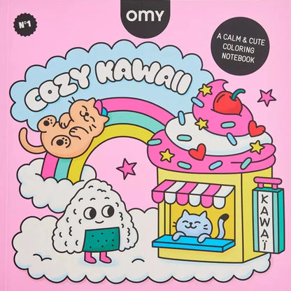 OMY Coloring & Painting Books Cozy Art Kawaii Coloring Book