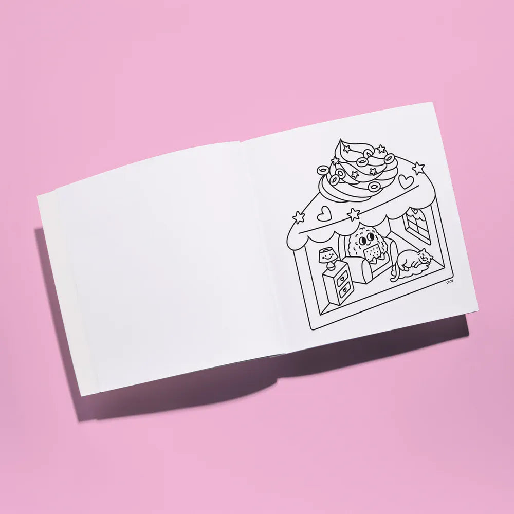 OMY Coloring & Painting Books Cozy Art Kawaii Coloring Book