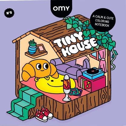 OMY Coloring & Painting Books Cozy Art Tiny House Coloring Book
