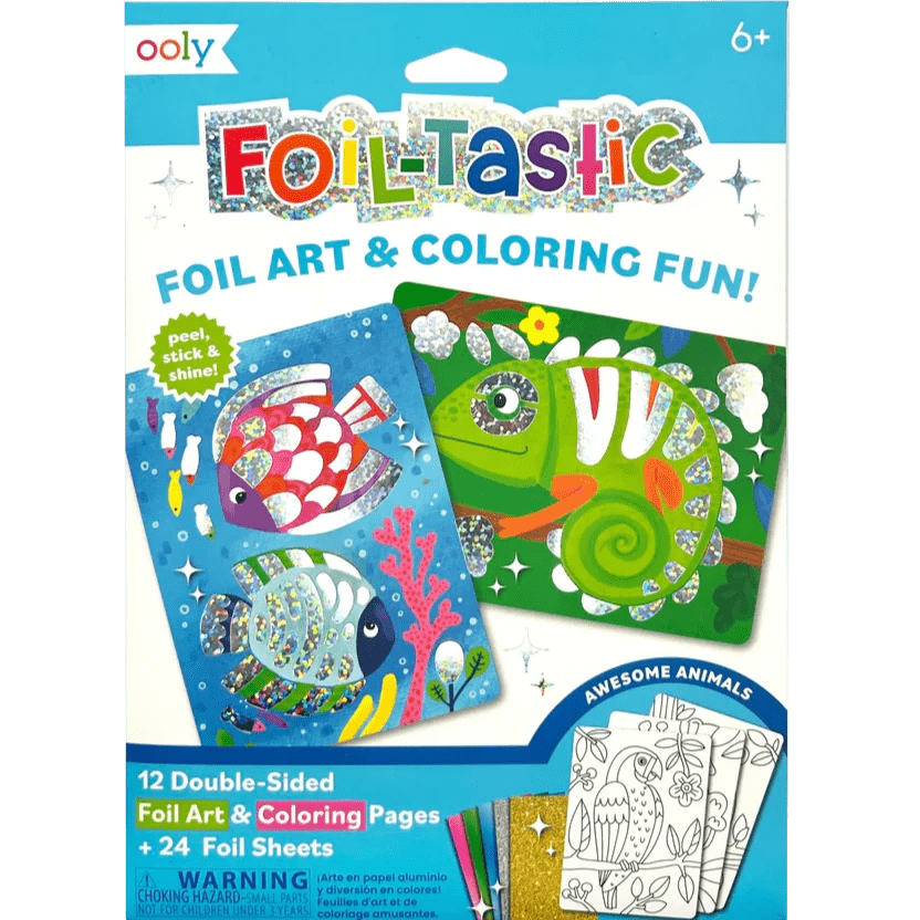 Ooly Art & Craft Activity Kits Default Foil-Tastic Art - Awesome Animals