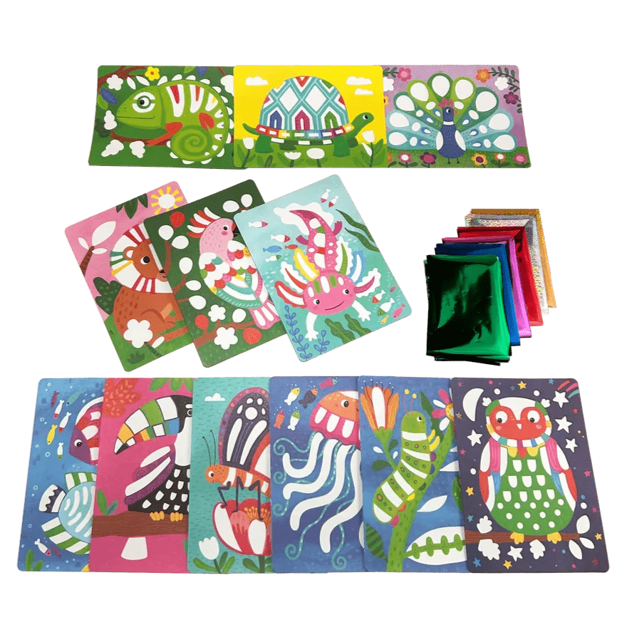 Ooly Art & Craft Activity Kits Default Foil-Tastic Art - Awesome Animals