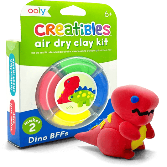 Ooly Clay Arts & Crafts Default Creatibles Air Dry Clay Kit - Dino