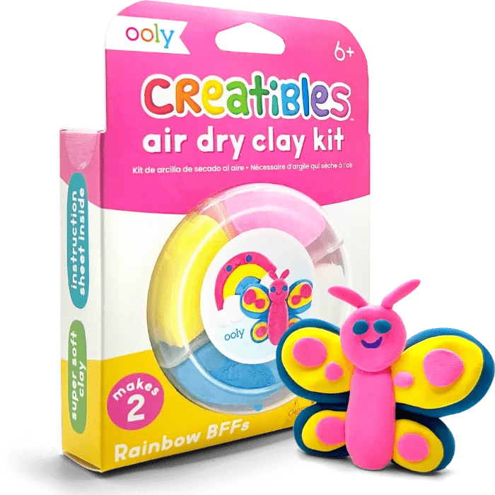 Ooly Clay Arts & Crafts Default Creatibles Air Dry Clay Kit - Rainbow BFFs