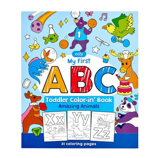Ooly Coloring & Painting Books My First ABC Toddler Color Book - Amazing Animals