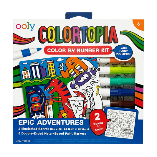 Ooly Coloring & Painting Kits Default Colortopia Color By Number Paint Marker Kit - Epic Adventure