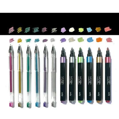 Ooly Coloring & Painting Kits Modern Metallics Sketchbook Kit
