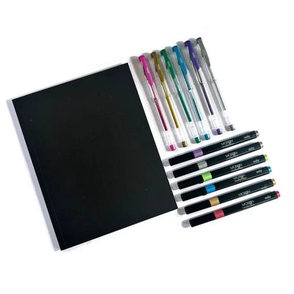 Ooly Coloring & Painting Kits Modern Metallics Sketchbook Kit