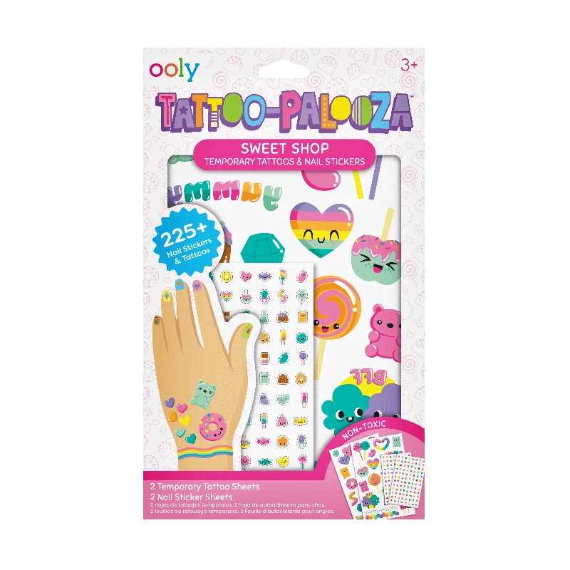 Ooly Dress Up Accessories Default Tattoo Palooza Tattoos & Nail Stickers - Sweet Shop
