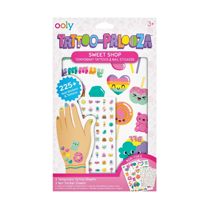 Ooly Dress Up Accessories Default Tattoo Palooza Tattoos & Nail Stickers - Sweet Shop