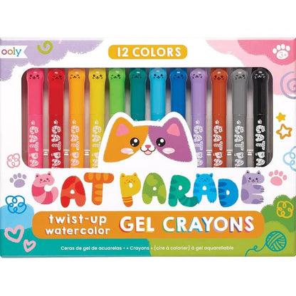 Ooly Markers, Pens, Brushes & Crayons Cat Parade Twist-Up Watercolor Gel Crayons