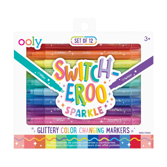 Ooly Markers, Pens, Brushes & Crayons Default Switch-Eroo Glittery Color Changing Markers