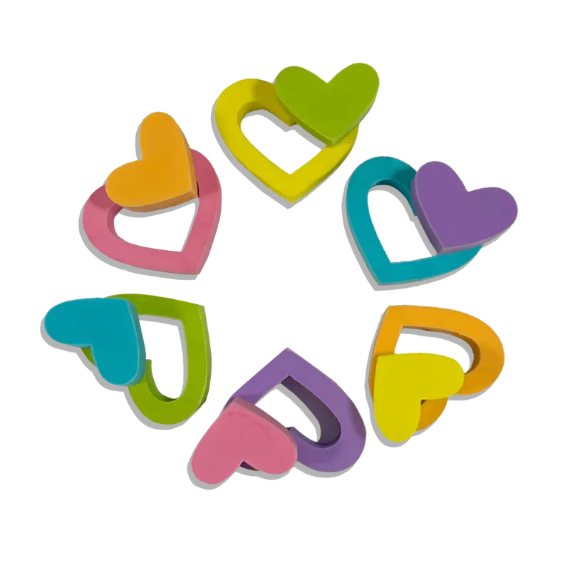 Ooly Markers, Pens, Brushes & Crayons Hearts in Bloom Puzzle Erasers