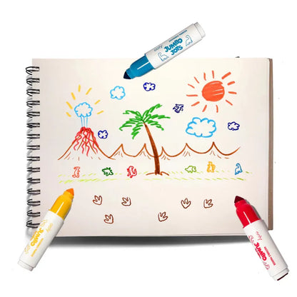 Ooly Markers, Pens, Brushes & Crayons Jumbo Jots Dual Tip Stamp Markers - Dinosaur