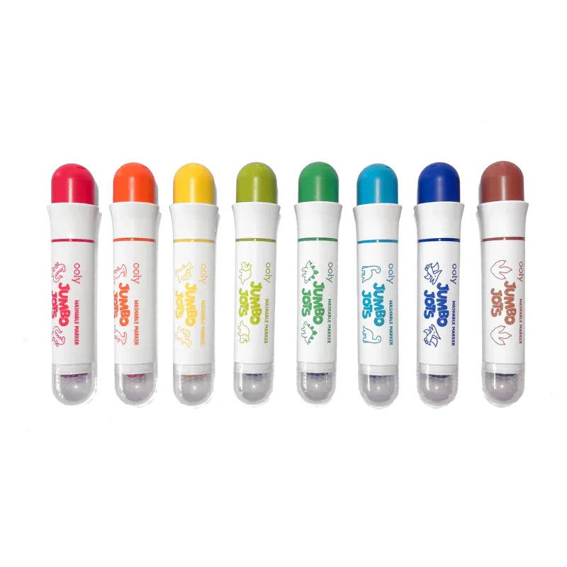 Ooly Markers, Pens, Brushes & Crayons Jumbo Jots Dual Tip Stamp Markers - Dinosaur