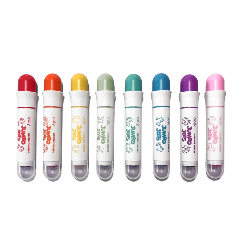 Ooly Markers, Pens, Brushes & Crayons Jumbo Jots Dual Tip Stamp Markers - Unicorn