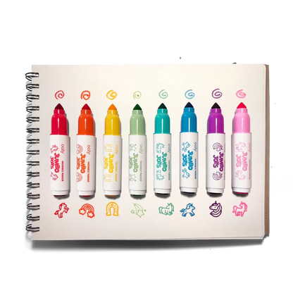 Ooly Markers, Pens, Brushes & Crayons Jumbo Jots Dual Tip Stamp Markers - Unicorn