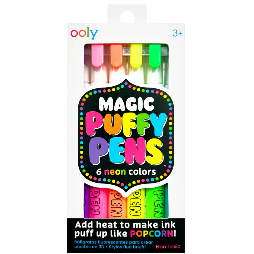 Ooly Markers, Pens, Brushes & Crayons Magic Puffy Neon Pens