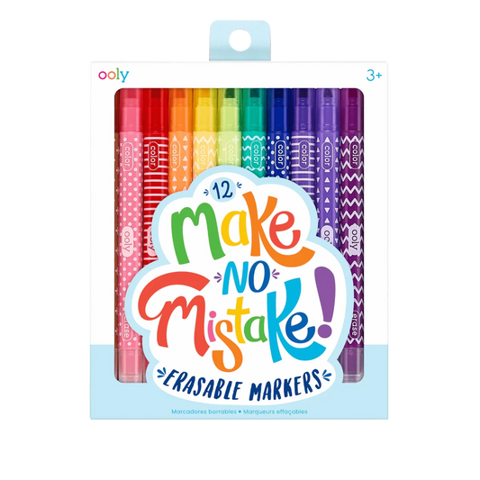 Ooly Markers, Pens, Brushes & Crayons Make No Mistake Erasable Markers  (Set of 12)