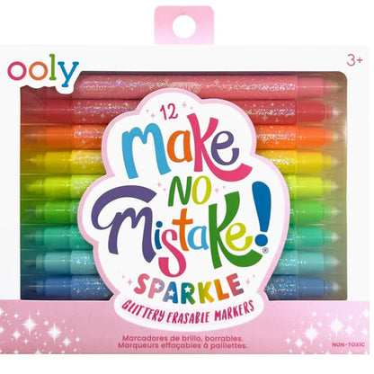 Ooly Markers, Pens, Brushes & Crayons Make No Mistake! Sparkle  Glittery Erasable Markers
