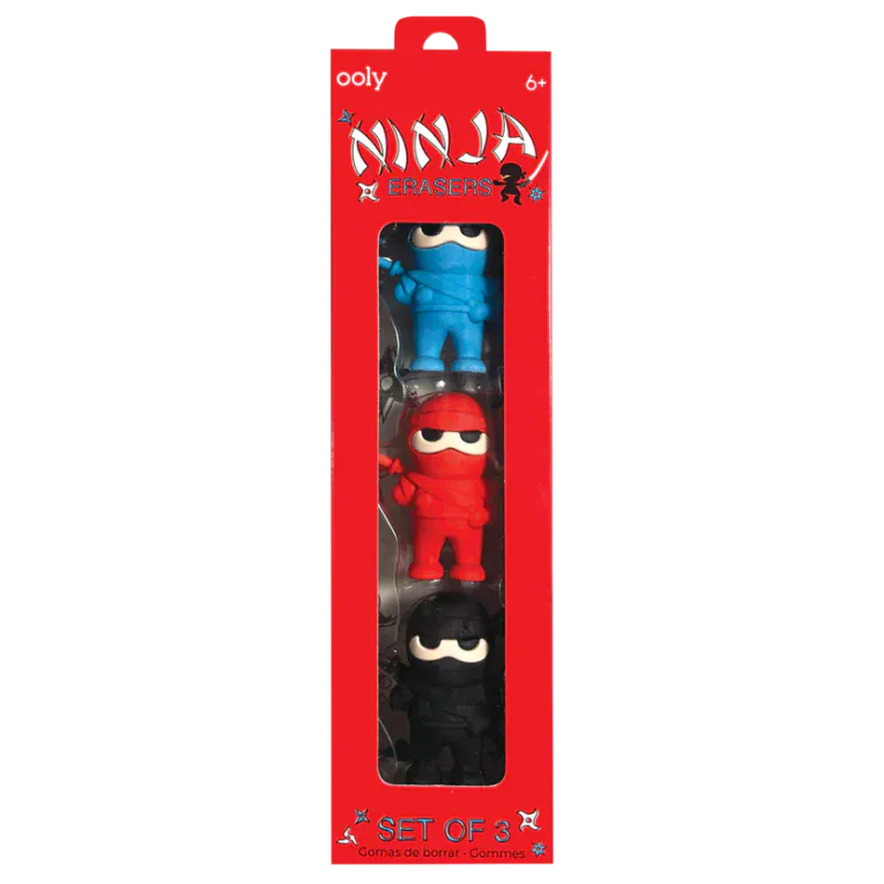 Ooly Markers, Pens, Brushes & Crayons Ninja Erasers