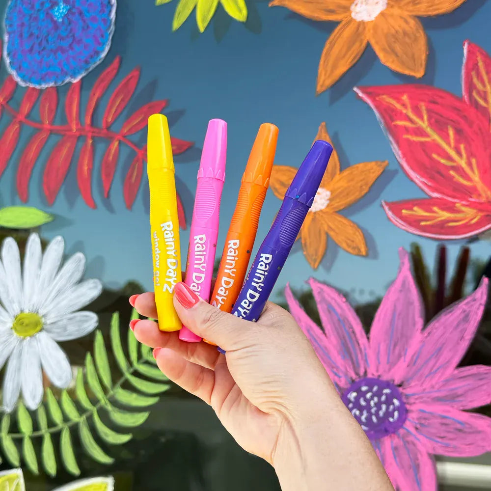 Ooly Markers, Pens, Brushes & Crayons Rainy Dayz Window Gel Crayons