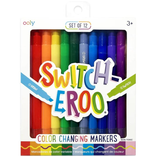 Ooly Markers, Pens, Brushes & Crayons Switch-Eroo Color Changing Markers