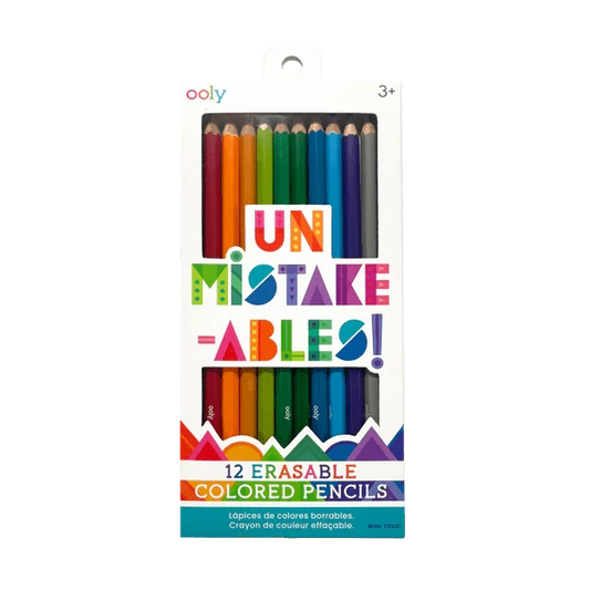 Ooly Markers, Pens, Brushes & Crayons UnMistakeAbles Erasable Colored Pencils (Set of 12)