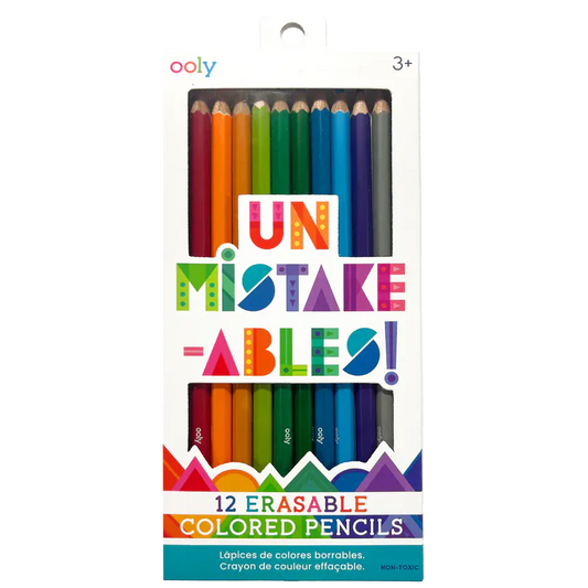 Ooly Markers, Pens, Brushes & Crayons UnMistakeAbles Erasable Colored Pencils (Set of 12)