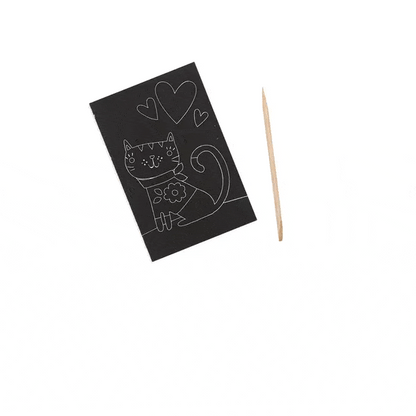 Ooly Scratch Arts & Crafts Default Scratch & Scribble Mini - Cutie Cats