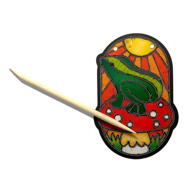 Ooly Scratch Arts & Crafts Scratch & Scribble Mini Window Kit Garden
