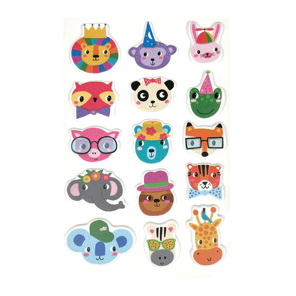 Ooly Stickers Default Stickiville Party Animals Puffy Stickers