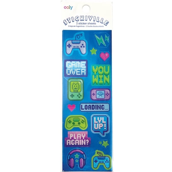 Ooly Stickers Default Stickiville Pixel Gamer Stickers