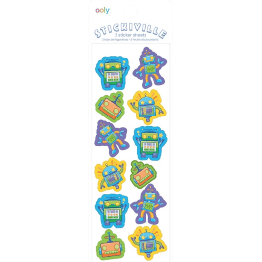 Ooly Stickers Default Stickiville Robot Stickers