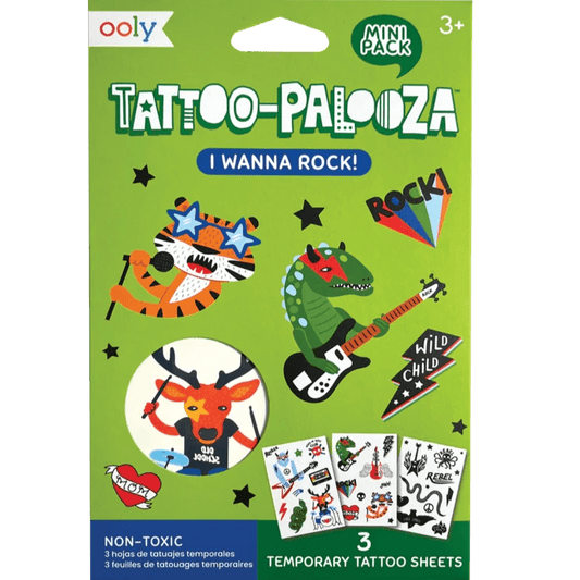 Ooly Temporary Tattoos Default Mini Tattoo Palooza Temporary Tattoos - I Wanna Rock!