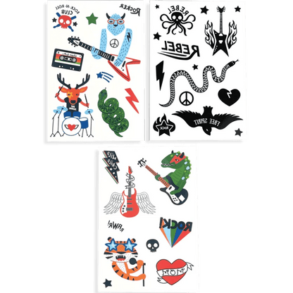 Ooly Temporary Tattoos Default Mini Tattoo Palooza Temporary Tattoos - I Wanna Rock!