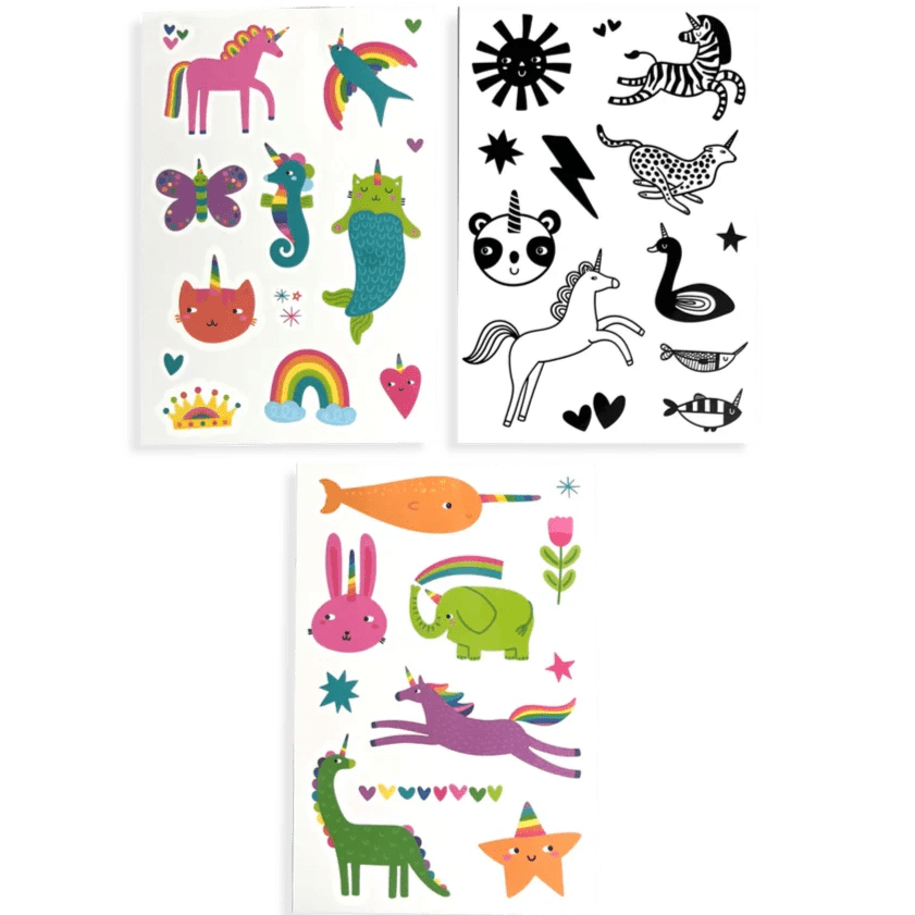 Ooly Temporary Tattoos Default Mini Tattoo Palooza Temporary Tattoos - Unicorn Party