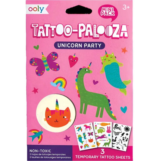 Ooly Temporary Tattoos Default Mini Tattoo Palooza Temporary Tattoos - Unicorn Party