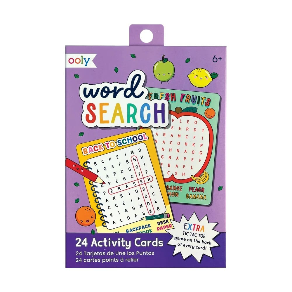 Ooly Travel Games Word Search Activity Cards
