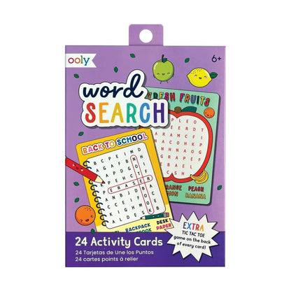 Ooly Travel Games Word Search Activity Cards