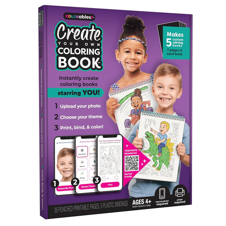 Paintable Pictures Coloring & Painting Kits Colorables: Create Your Own Coloring Book